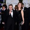 Christoph Waltz et Judith Holste - La 72e cérémonie annuelle des Golden Globe Awards à Beverly Hills, le 11 janvier 2015