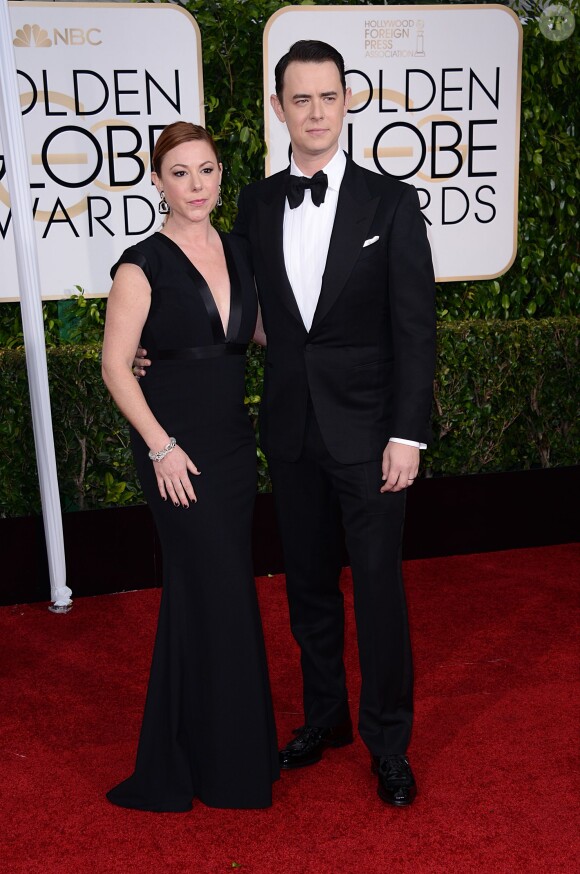 Samantha Bryant et Colin Hanks - La 72e cérémonie annuelle des Golden Globe Awards à Beverly Hills, le 11 janvier 2015