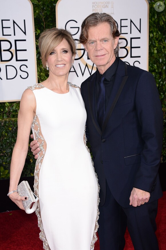 Felicity Huffman et William H Macy - La 72e cérémonie annuelle des Golden Globe Awards à Beverly Hills, le 11 janvier 2015