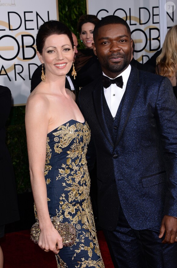 David Oyelowo et sa femme Jessica - La 72e cérémonie annuelle des Golden Globe Awards à Beverly Hills, le 11 janvier 2015
