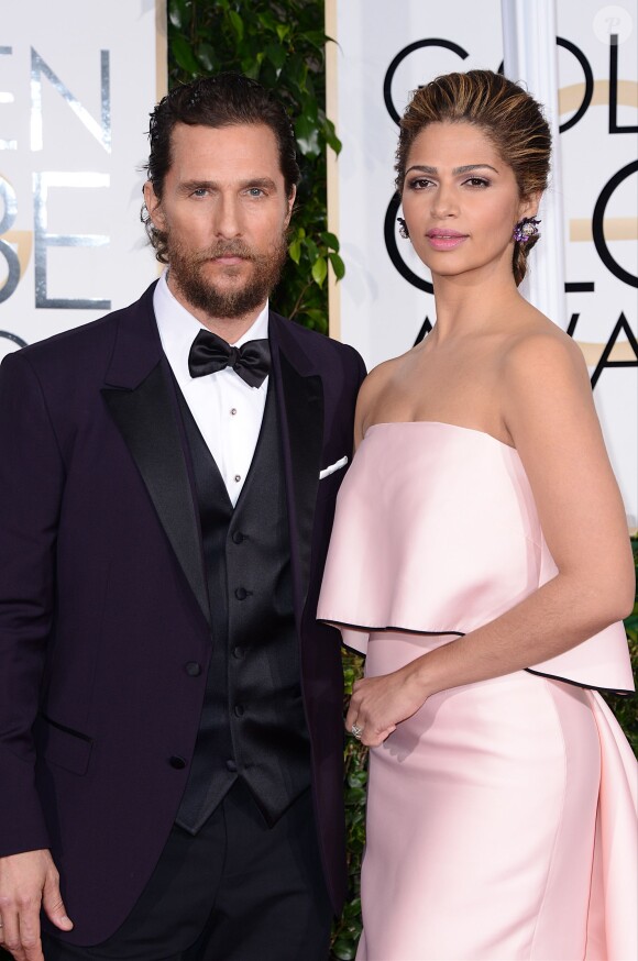 Matthew McConaughey et Camila Alves - La 72e cérémonie annuelle des Golden Globe Awards à Beverly Hills, le 11 janvier 2015