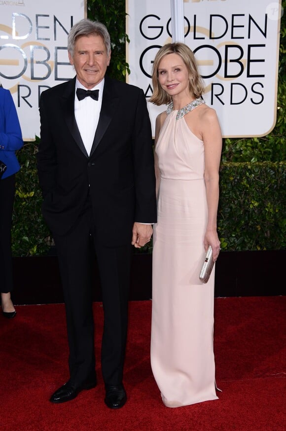 Harisson Ford et Calista Flockhart - La 72e cérémonie annuelle des Golden Globe Awards à Beverly Hills, le 11 janvier 2015