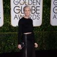 Robin Wright sur le tapis rouge des Golden Globe Awards au Bervely Hilton à Los Angeles, le 11 janvier 2015.