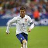 Cristiano Ronaldo, balle au pied lors du match amical France - Portugal au Stade de France, le 11 octobre 2014.