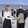 Letizia d'Espagne présidait la 3e cérémonie des Telefonica Ability Awards, prix récompensant l'intégration des personnes handicapées, le 12 janvier 2015 à Madrid.
