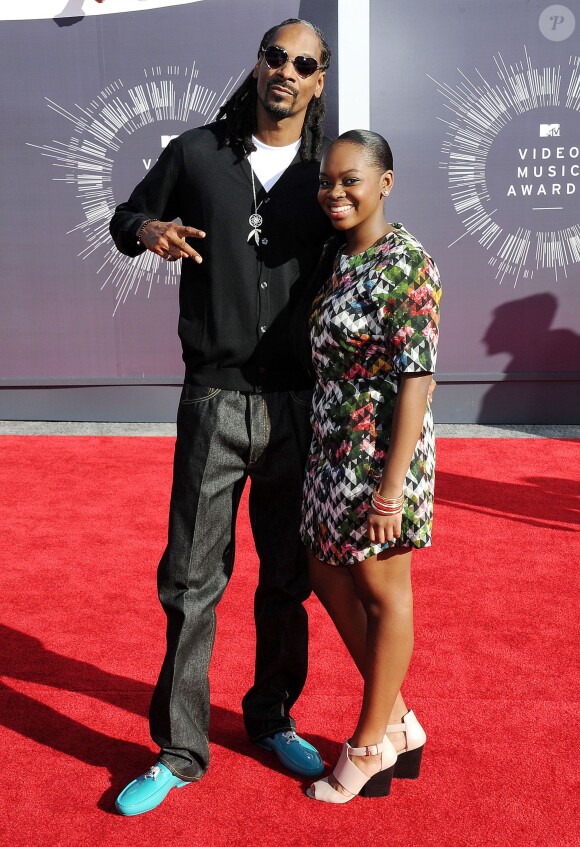 Snoop Dogg et sa fille Cori aux MTV Video Music Awards 2014 à Inglewood. Le 24 août 2014.
