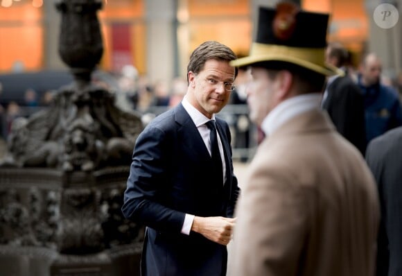 Le premier ministre Mark Rutte au palais royal à Amsterdam, le 13 janvier 2015, pour la réception des voeux du nouvel an aux représentants de la société néerlandaise.