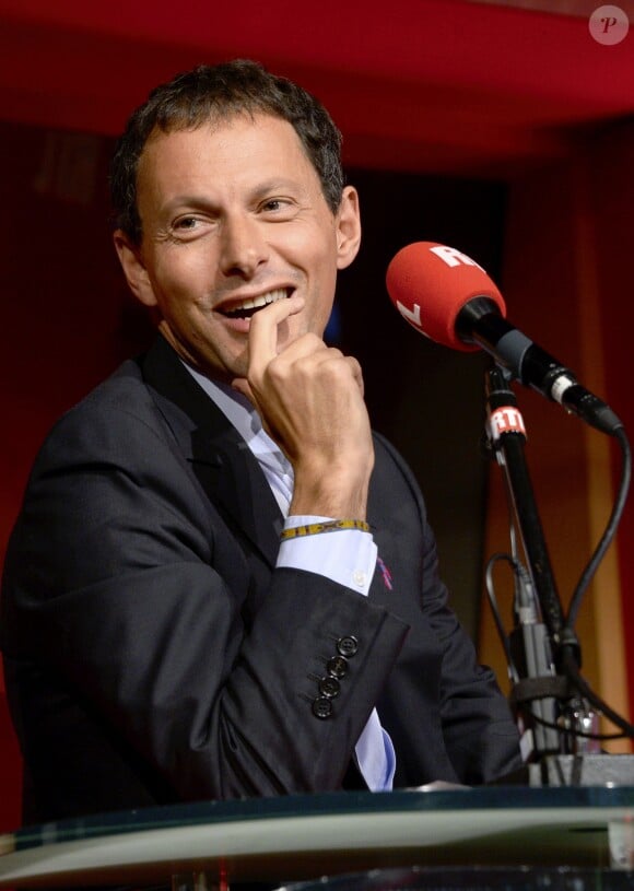 Marc-Olivier Fogiel lors de la conférence de rentrée de RTL à Paris le 4 septembre 2014