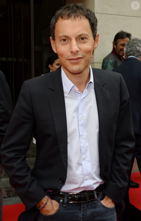 Marc-Olivier Fogiel lors de la conférence de rentrée de RTL à Paris, le 4 septembre 2014