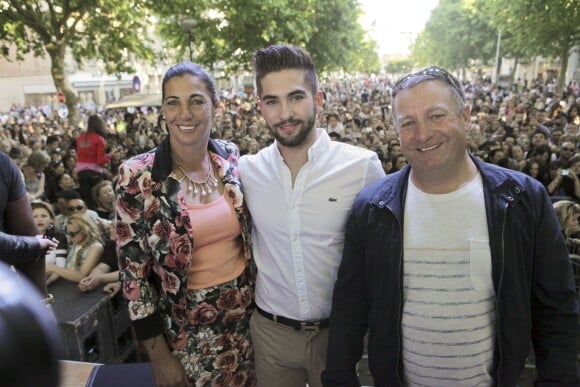 Carmen et Paul, les parents de Kendji Girac, à Bergerac, le 17 mai 2014.