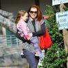 Alyson Hannigan emmène sa fille Keeva au parc à Los Angeles, le 8 janvier 2015 
