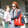 Alyson Hannigan emmène sa fille Keeva au parc à Los Angeles, le 8 janvier 2015  