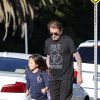 Johnny Hallyday se rend à son cours de gym, avant d'aller chercher sa fille Joy à l'école à Los Angeles, le vendredi 16 janvier 2015.