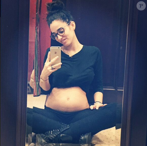Chiara Picone, la compagne de Javier Pastore, enceinte - Photo publiée sur son compte Instagram le 11 janvier 2015