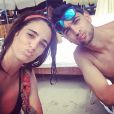  Javier Pastore et Chiara Picone, photo publi&eacute;e sur le compte Instagram de cette derni&egrave;re, le 7 septembre 2014 