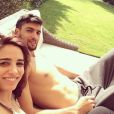  Javier Pastore et Chiara Picone, photo publi&eacute;e sur le compte Instagram de Javier Pastore, le 24 mars 2014 