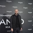 Zinédine Zidane, nouvelle égérie de la marque Mango, lors de la présentation de la nouvelle campagne de pub de la marque à Madrid, le 19 janvier 2015