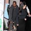 Kim Kardashian et Kanye West à Los Angeles, le 16 janvier 2015.