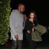 Kim Kardashian et Kanye West quittent le restaurant Giorgio Baldi à Santa Monica. Le 15 janvier 2015.