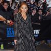 Jennifer Lopez arrive sur le plateau de l'émission "The Daily Show with Jon Stewart" à New York, le 20 janvier 2015.