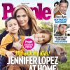 Jennifer Lopez pose avec Max et Emme, 6 ans, pour le magazine People, en kiosques le vendredi 23 janvier 2015.