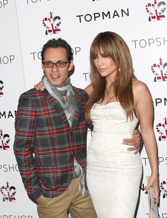 Jennifer Lopez et Marc Anthony à New York, le 1er avril 2009.