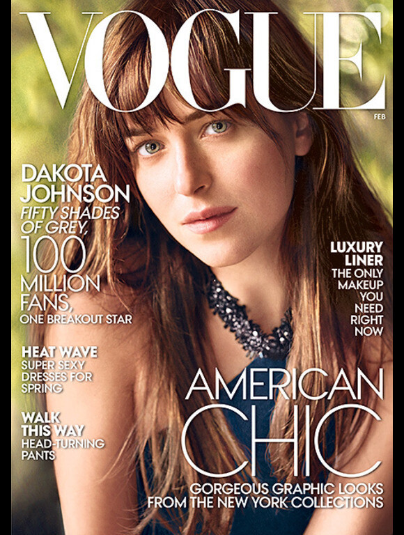 Dakota Johnson en couverture de Vogue.