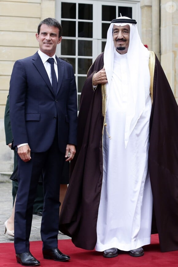 Manuel Valls et le prince Salmane à Paris, le 2 septembre 2014