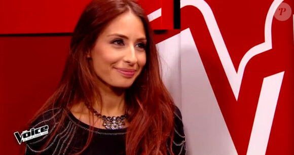 Hiba Tawaji dans The Voice 2015 sur TF1, le samedi 24 janvier 2015