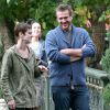 Jason Segel et Alexis Mister sortent du restaurant The Grove, le 12 décembre 2014