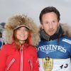 Geri Halliwell et son fiancé Christian Horner - People à la "Kitz Charity Race" à Kitzbühel en Autriche le 24 janvier 2015.