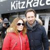Geri Halliwell et son fiancé Christian Horner - People à la "Kitz Charity Race" à Kitzbühel en Autriche le 24 janvier 2015.