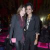 Carla Bruni-Sarkozy et Farida Khelfa - People au défilé de mode Schiaparelli collection Haute Couture printemps-été 2015/2016 à Paris le 26 janvier 2015.