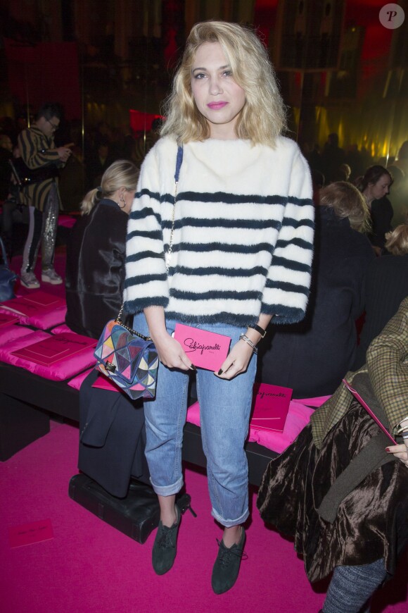 Camille Seydoux - People au défilé de mode Schiaparelli collection Haute Couture printemps-été 2015/2016 à Paris le 26 janvier 2015.