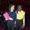 Valérie Lemercier et Karidja Touré - People au défilé de mode Schiaparelli collection Haute Couture printemps-été 2015/2016 à Paris le 26 janvier 2015.
