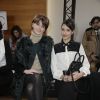 Frédérique Bel et Vanessa Guide assistent au défilé Stéphane Rolland haute couture printemps-été 2015 à La Maison de la Radio. Paris, le 27 janvier 2015.