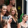 Heidi Klum fait une apparition chez Myer pour présenter sa collection de lingerie à Melbourne le 27 janvier 2015