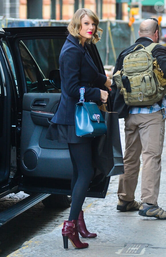 Taylor Swift rentre chez elle à New York, le 16 janvier 2015.  
