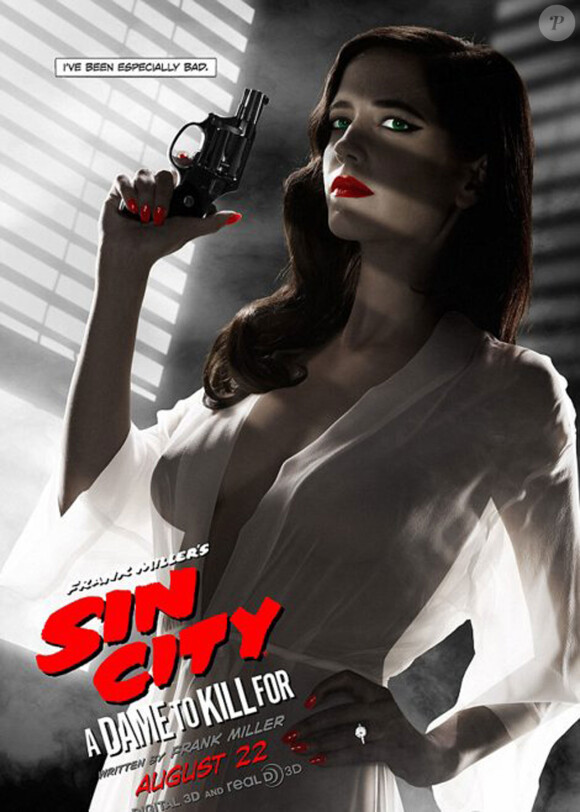La bombe Eva Green sur l'affiche de Sin City: A Dame to Kill for (J'ai tué pour elle, en VF)