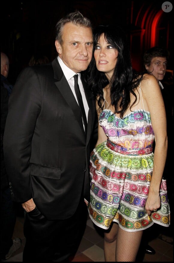 Jean-Charles de Castelbajac et Mareva Galanter à l'anniversaire des 40 ans de carrière de Roberto Cavalli à Paris, le 29 sepembre 2010. 