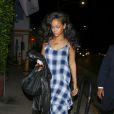 Rihanna est allée dîner au restaurant Giorgio Baldi à Santa Monica, le 4 février 2015.