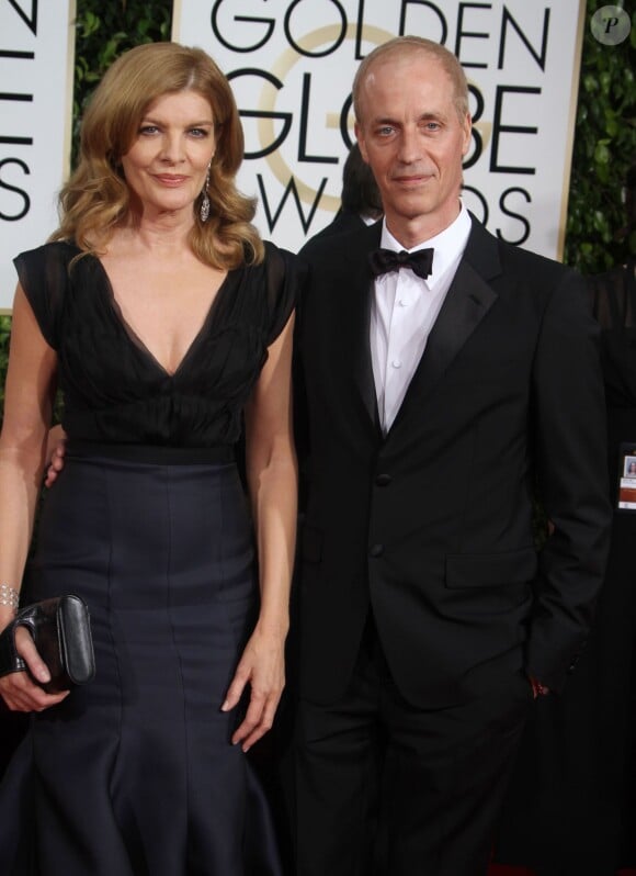 Rene Russo et son mari Dan Gilroy - La 72e cérémonie annuelle des Golden Globe Awards à Beverly Hills, le 11 janvier 2015.