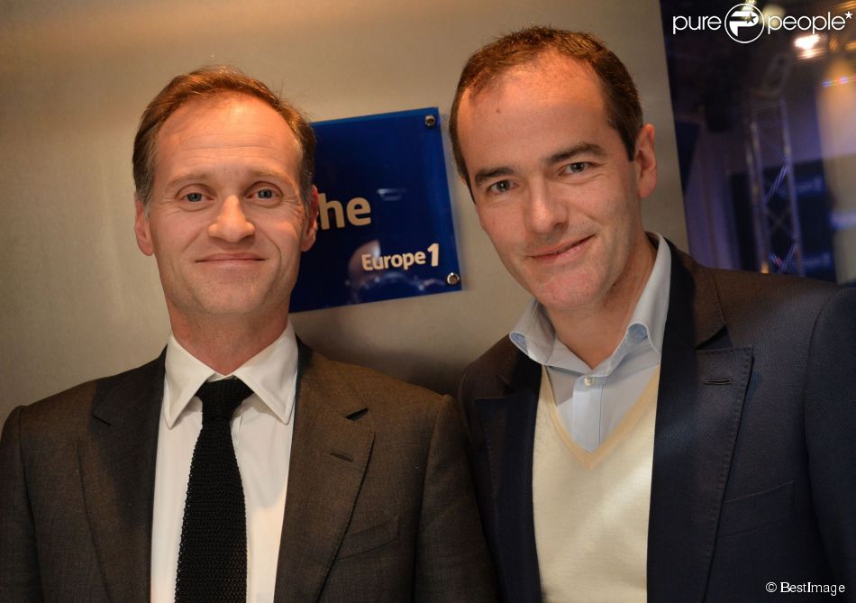 Exclusif - Fabien Namias et Franck Ferrand participe à la journée spéciale des 60 ans de la radio Europe 1 à Paris, le 4 février 2015.