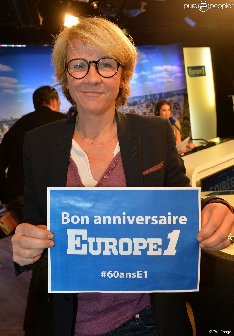 Exclusif - Ariane Massenet participe à la journée spéciale des 60 ans de la radio Europe 1 à Paris, le 4 février 2015.