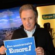 Exclusif - Michel Drucker participe à la journée spéciale des 60 ans de la radio Europe 1 à Paris, le 4 février 2015.