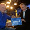 Exclusif - Laurent Cabrol et Michel Drucker participent à la journée spéciale des 60 ans de la radio Europe 1 à Paris, le 4 février 2015.