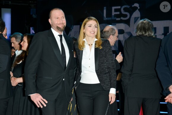 François Damiens et Julie Gayet - Cérémonie des Magritte du cinéma à Bruxelles le 7 février 2015