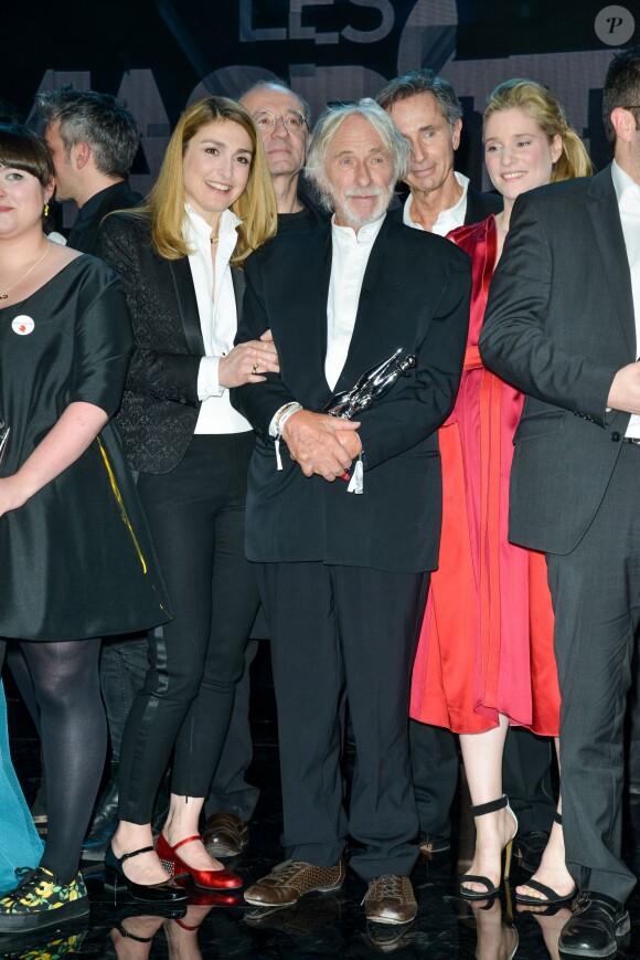 Guests, Julie Gayet, Philippe Geluck, Pierre Richard (Magritte d'Honneur), Thierry Lhermitte, Natacha Régnier - Cérémonie des Magritte du cinéma à Bruxelles le 7 février 2015
