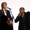 Paul McCartney et Kanye West interprètent "FourFiveSeconds" lors des 57e Grammy Awards au Staples Center. Los Angeles, le 8 février 2015.