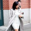 Kim Kardashian quitte son appartement à New York. Le 10 février 2015.
